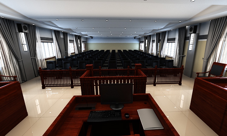模擬法庭場景布局